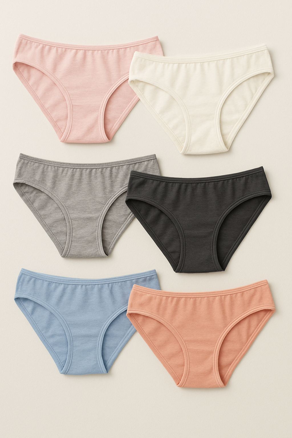 Lot de 6 culottes menstruelles  + 1 culotte OFFERTE