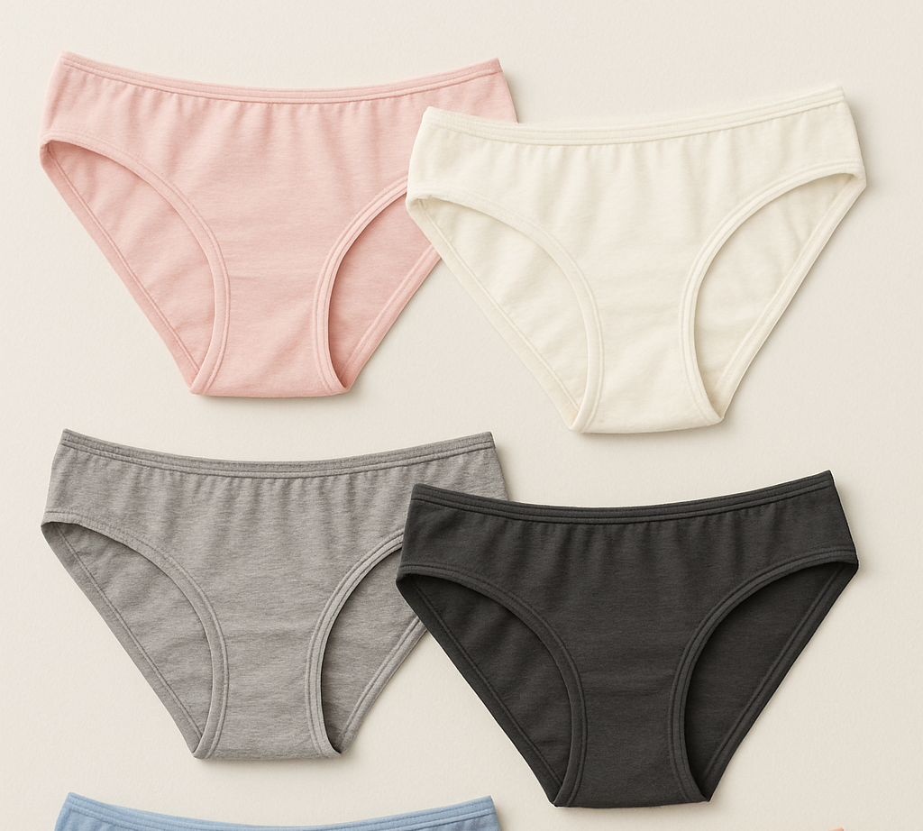 Lot de 4 culottes menstruelles + 1 culotte OFFERTE