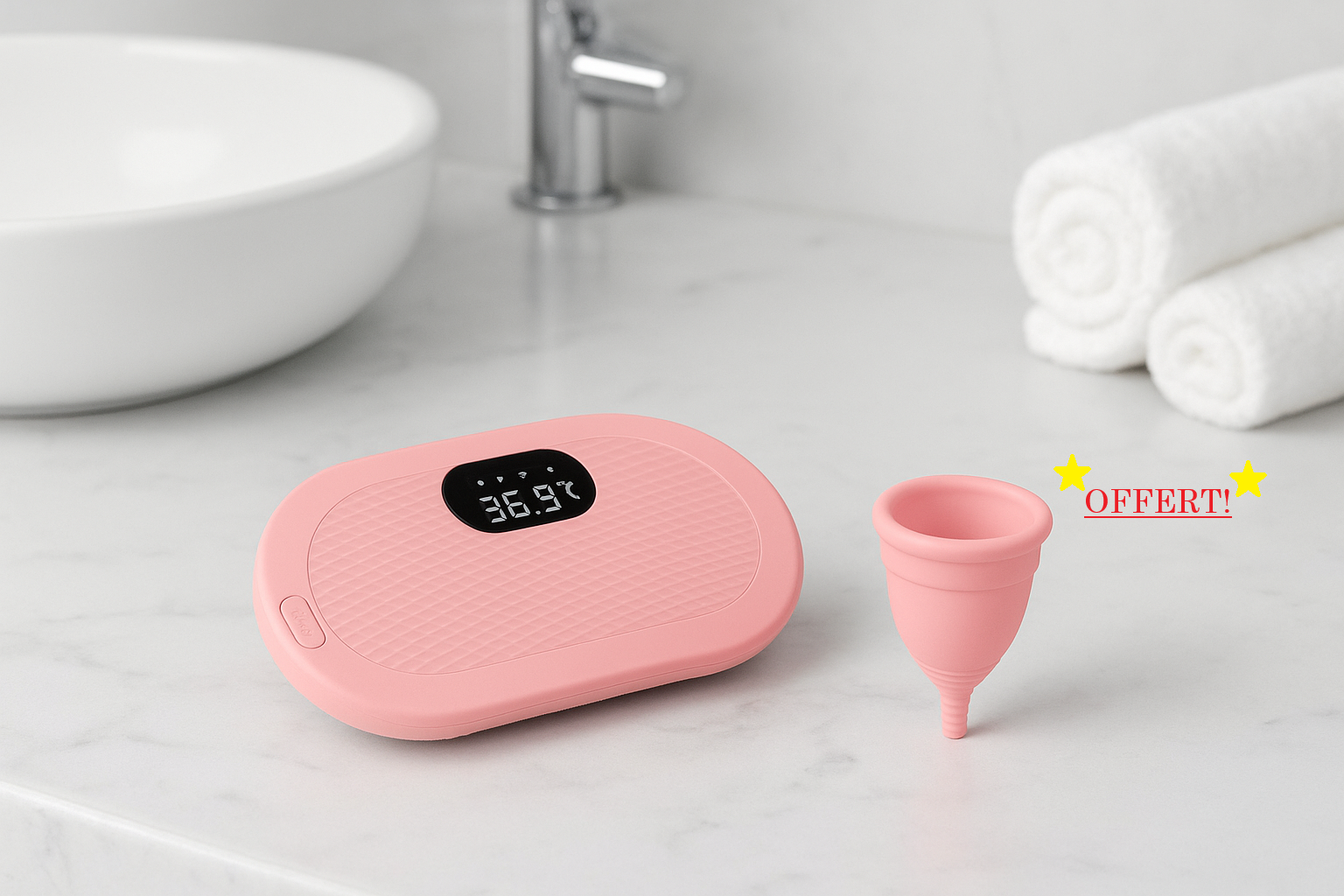 Ceinture menstruelle chauffante + 1 cup OFFERTE
