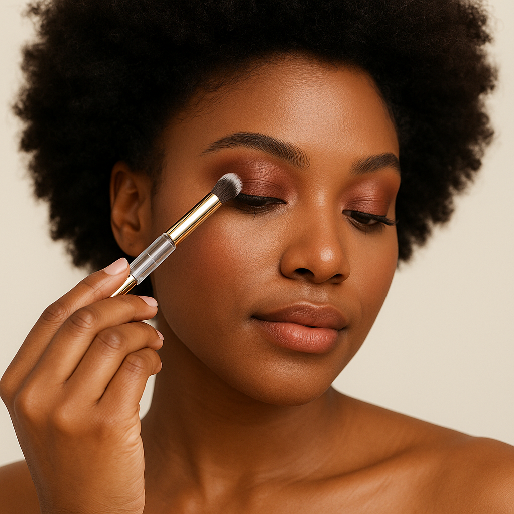 Pinceau de Maquillage 4 en 1 – Compact et Polyvalent